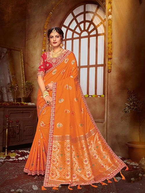PARTY WEAR INDIAN SILK SAREE - BT-SR-40156