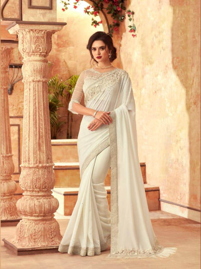 PARTY WEAR INDIAN SILK SAREE - BT-SR-40172