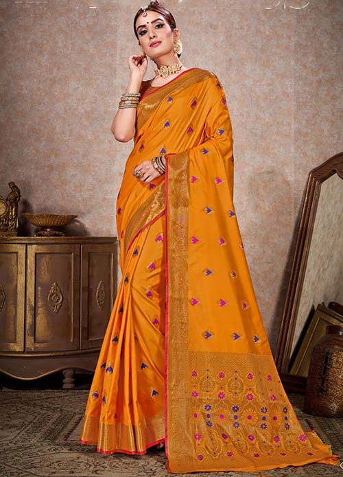 PARTY WEAR INDIAN SILK SAREE - BT-SR-40245