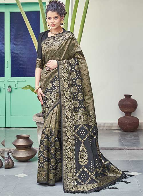 PARTY WEAR INDIAN SILK SAREE - BT-SR-40261