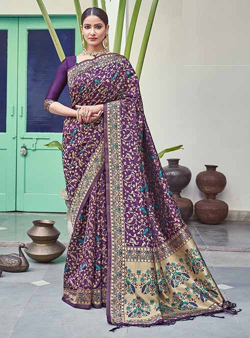 PARTY WEAR INDIAN SILK SAREE - BT-SR-40262