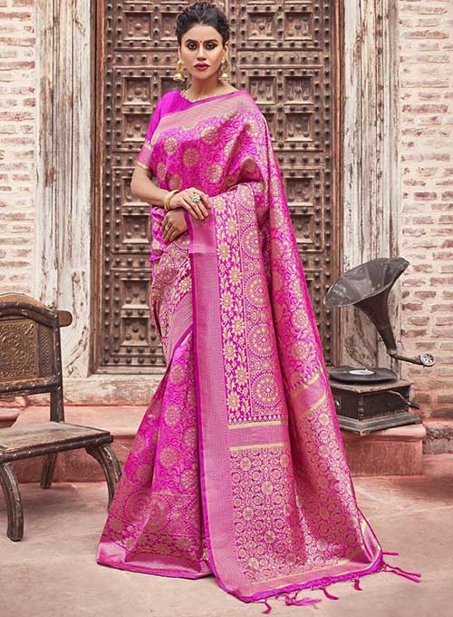PARTY WEAR INDIAN SILK SAREE - BT-SR-40281