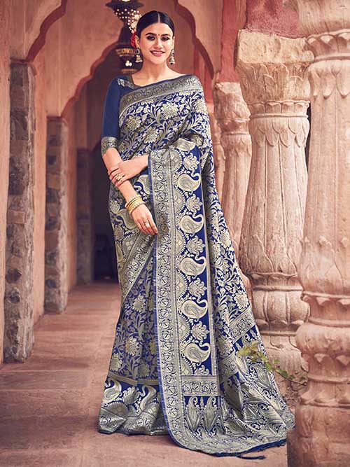 PARTY WEAR INDIAN SILK SAREE - BT-SR-40282