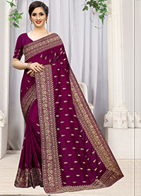 PARTY WEAR INDIAN SILK SAREE - BT-SR-40294