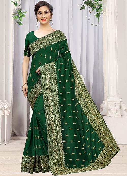 PARTY WEAR INDIAN SILK SAREE - BT-SR-40296