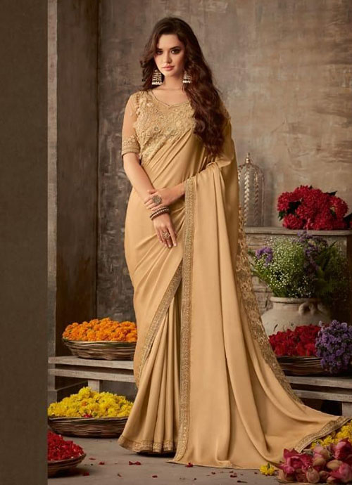 PARTY WEAR INDIAN SILK SAREE - BT-SR-40333