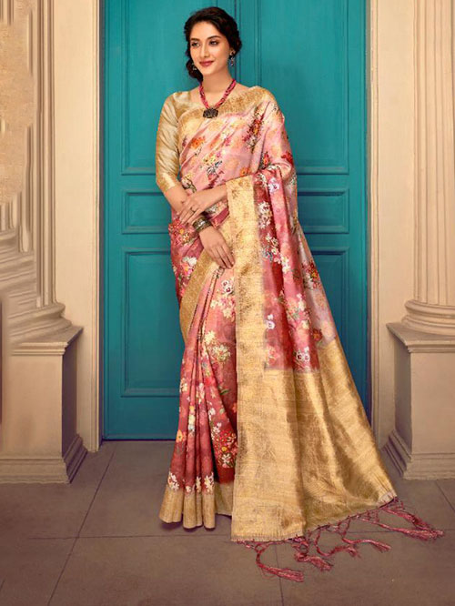 PARTY WEAR INDIAN SILK SAREE - BT-SR-40361