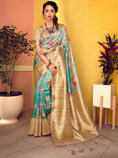 PARTY WEAR INDIAN SILK SAREE - BT-SR-40362