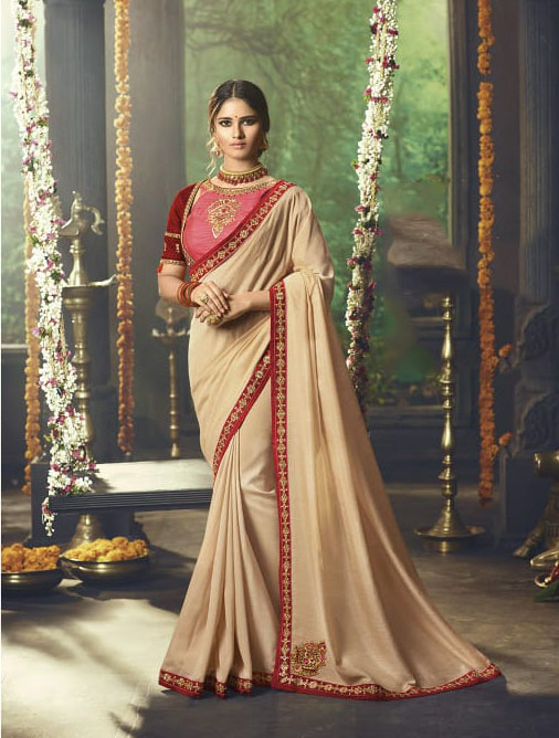 PARTY WEAR INDIAN SILK SAREE - BT-SR-40380