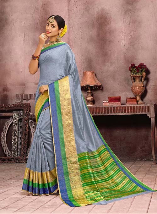 PARTY WEAR INDIAN SILK SAREE - BT-SR5318