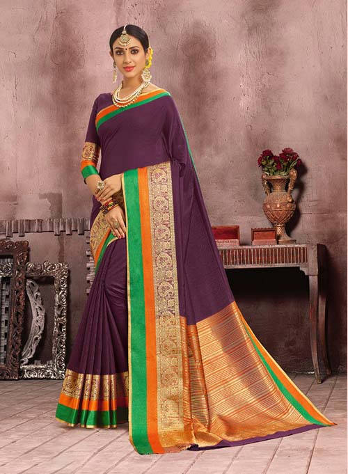 PARTY WEAR INDIAN SILK SAREE - BT-SR5320