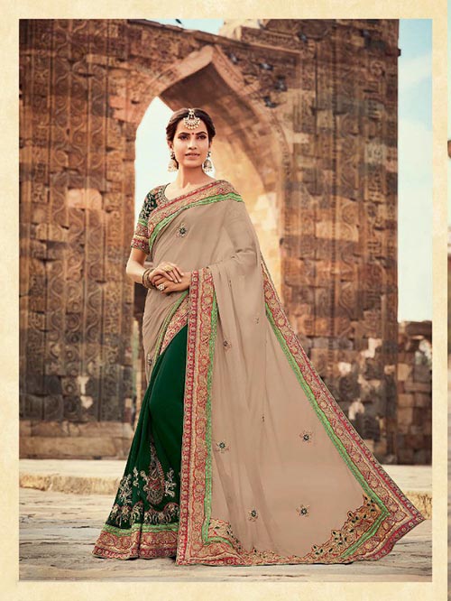 PARTY WEAR INDIAN GEORGETTE SAREE - BT-SR5331