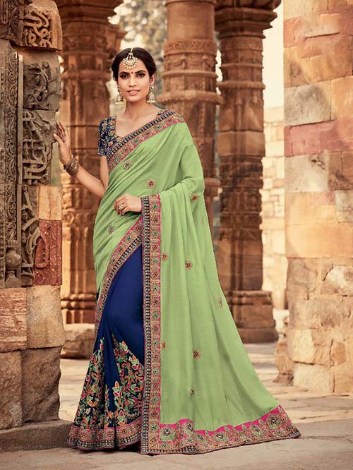 PARTY WEAR INDIAN GEORGETTE SAREE - BT-SR5335