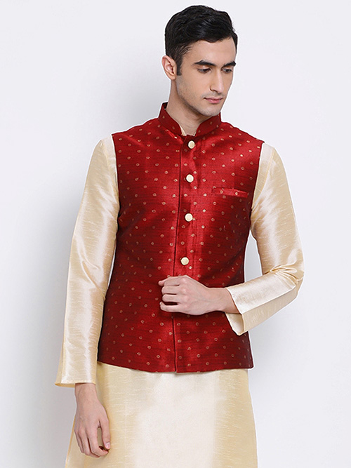 Buy VOLRIX Men's Modi Jacket, Nehru Jacket, Wedding Dress For Men, Indian  Waistcoat For Men Online at Best Prices in India - JioMart.