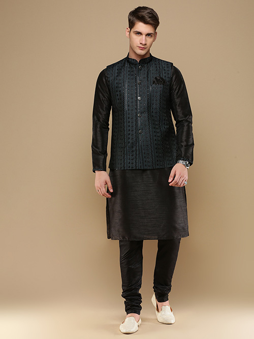 jacket kurta & pyjama set