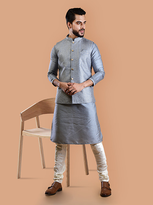 jacket kurta & pyjama set