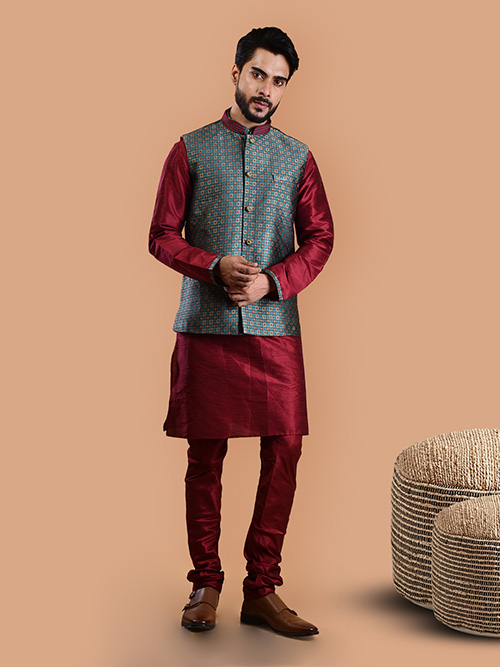 jacket kurta & pyjama set