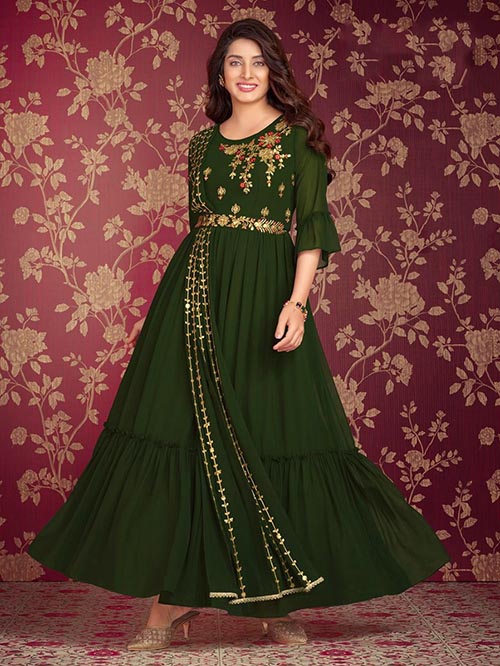 indo western gown