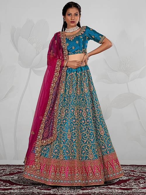 CELEBRITY INDIAN LEHENGA CHOLI BT-LH-R-883590103-1-L