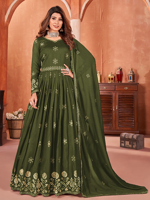 indo western gown