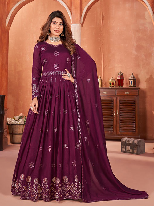 indo western gown