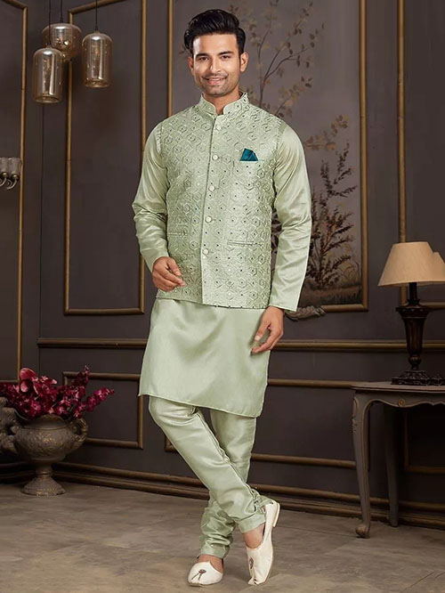 jacket kurta & pyjama set