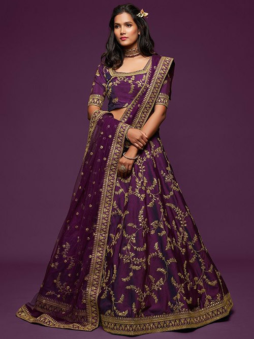 CELEBRITY INDIAN LEHENGA CHOLI BT-LH-R-973691807-7803-L