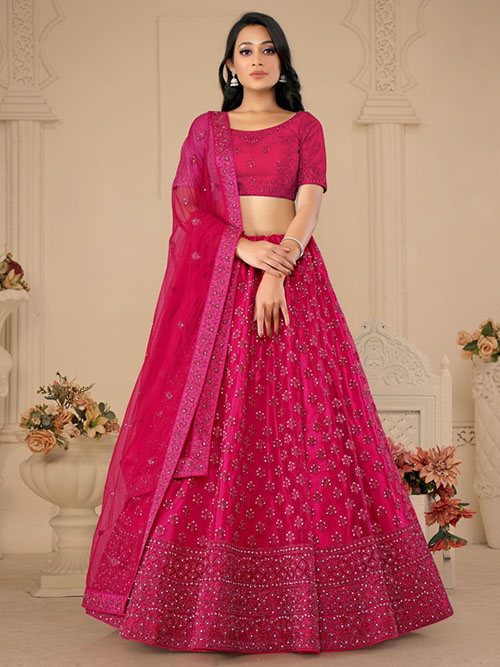 CELEBRITY INDIAN LEHENGA CHOLI BT-LH-R-883110103-1-M